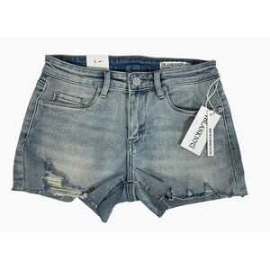 BLANKNYC Blue Denim Cutoff‎ Shorts THE ASTOR  Organic Cotton Stretch Size 25